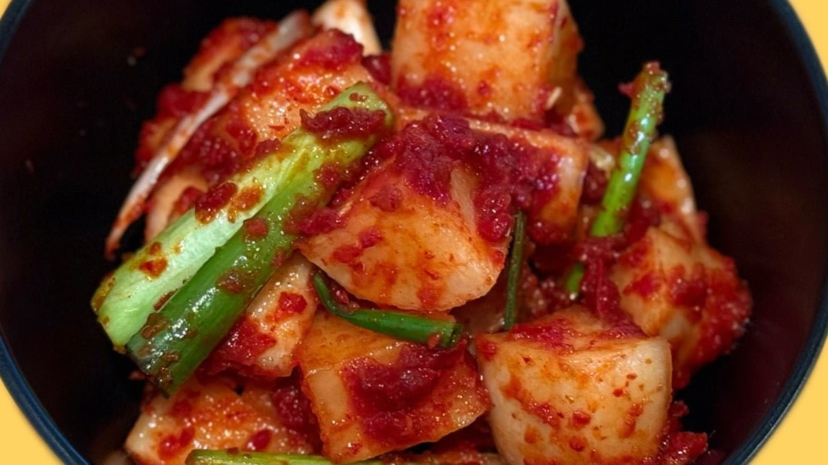 Kakdugi - Raddish Kimchi 韩式自制新泡菜(白萝卜)