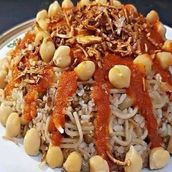 كشري مصري بالكبدة