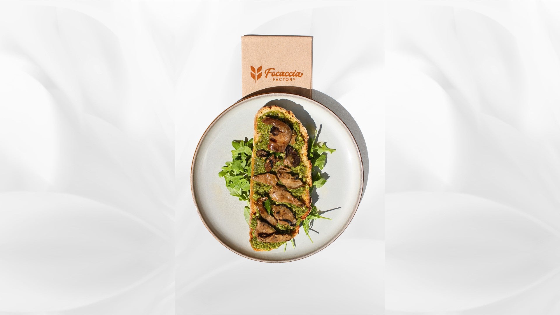 Grilled aubergine with basil pesto