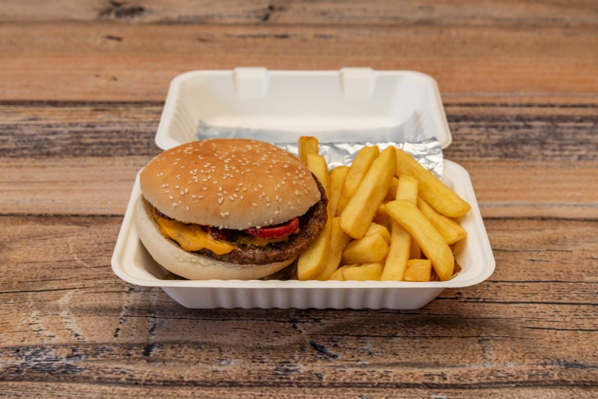 Cheese Burger with Turkish Sausage