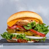 Sliced Chicken Burger