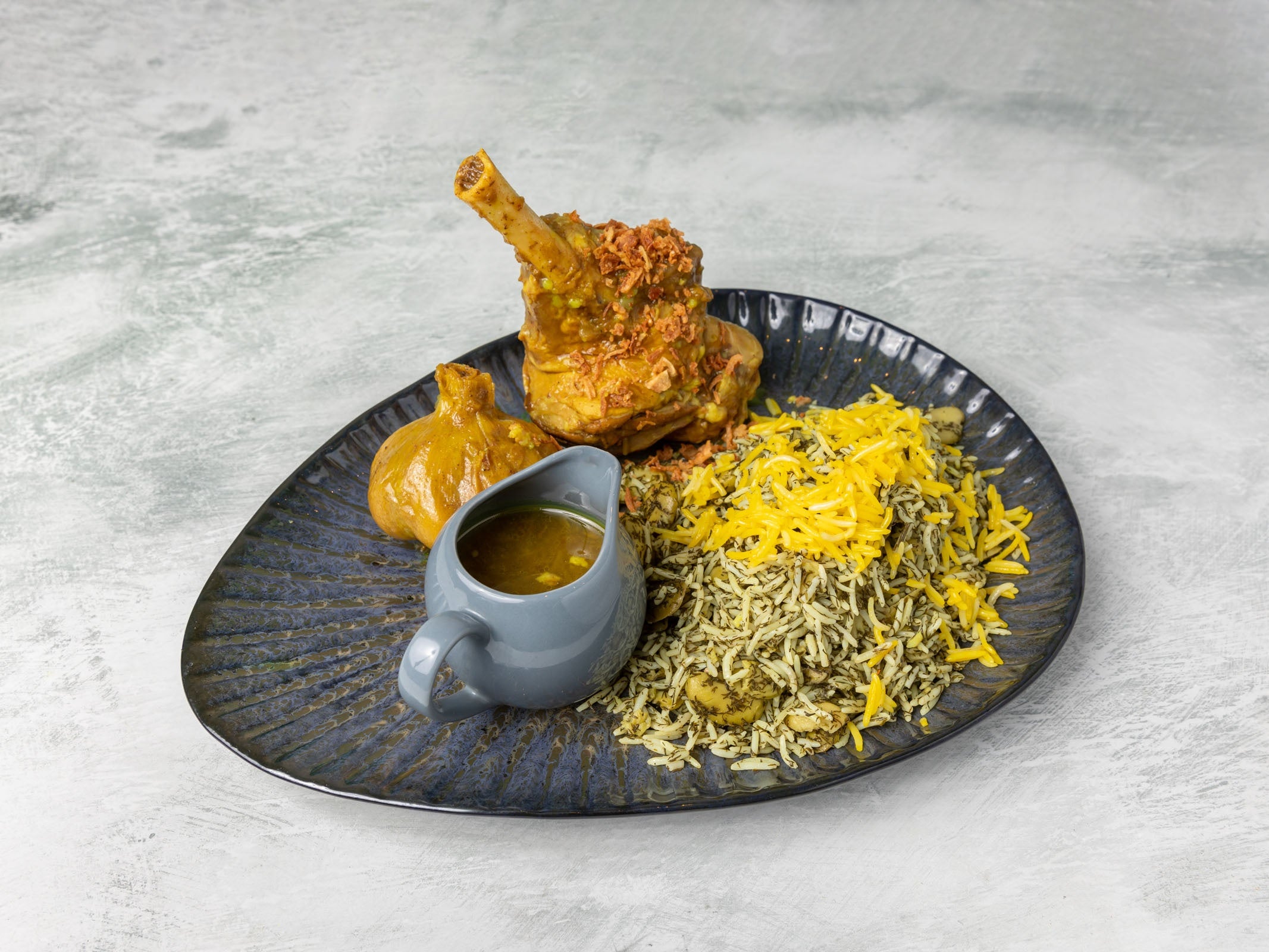 Baghali polow ( lamb shank)