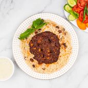 Afghani Pulao With Chapali Kebab