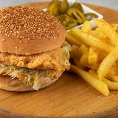 Single zinger burger