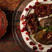 Labneh with Makdous