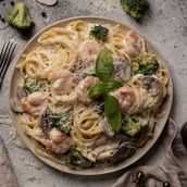 Shrimp House spaghetti