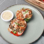 Backed Beef Stuffed Peppers