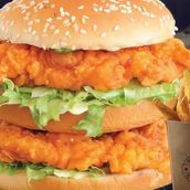 Double Mighty Zinger Burger With Fries