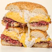 Pastruffle Egg Bagel