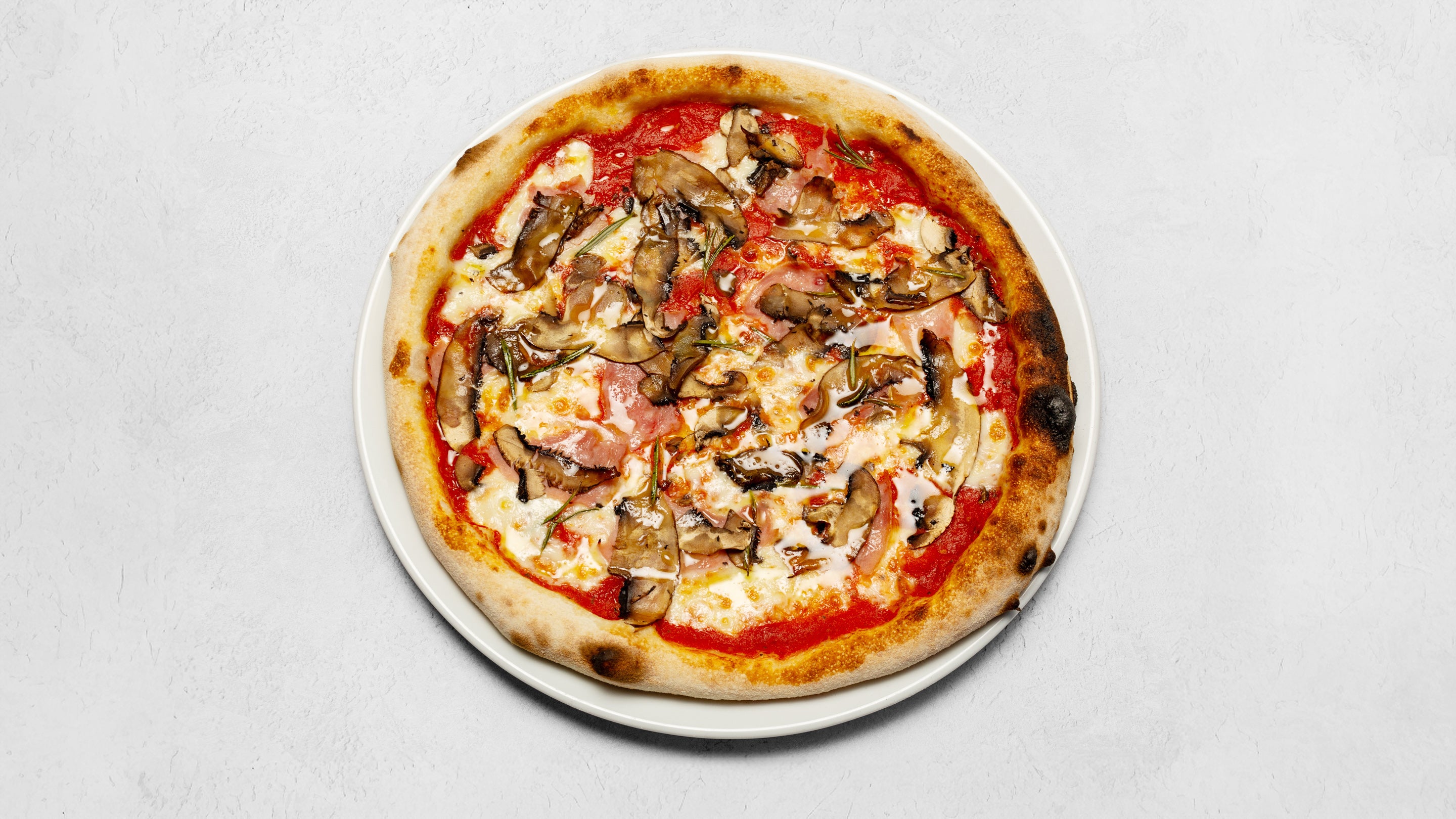 Ham and Portobello Mushroom