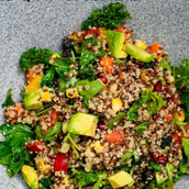 Kale And Quinoa Salad With Avocado