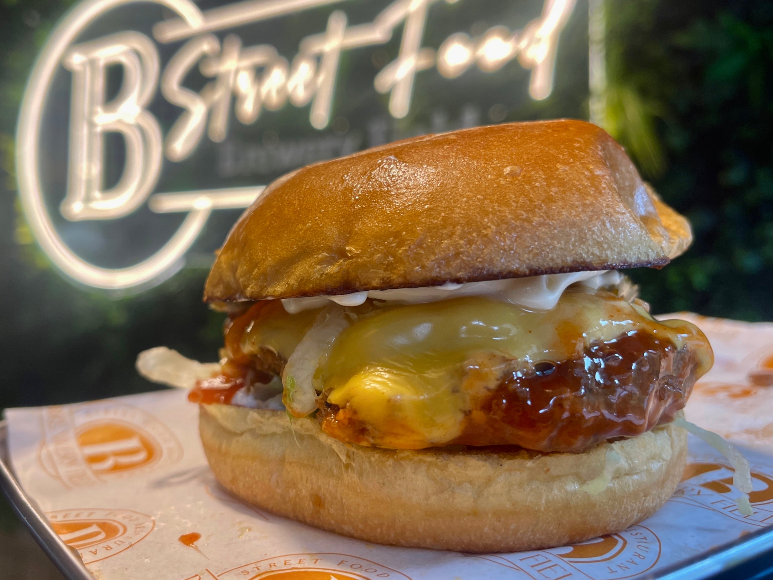 Buffalo chicken burger