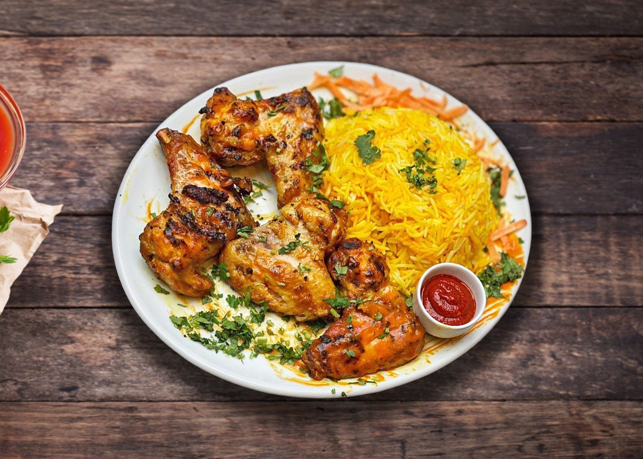 Grilled Chicken Wings (5Pcs)