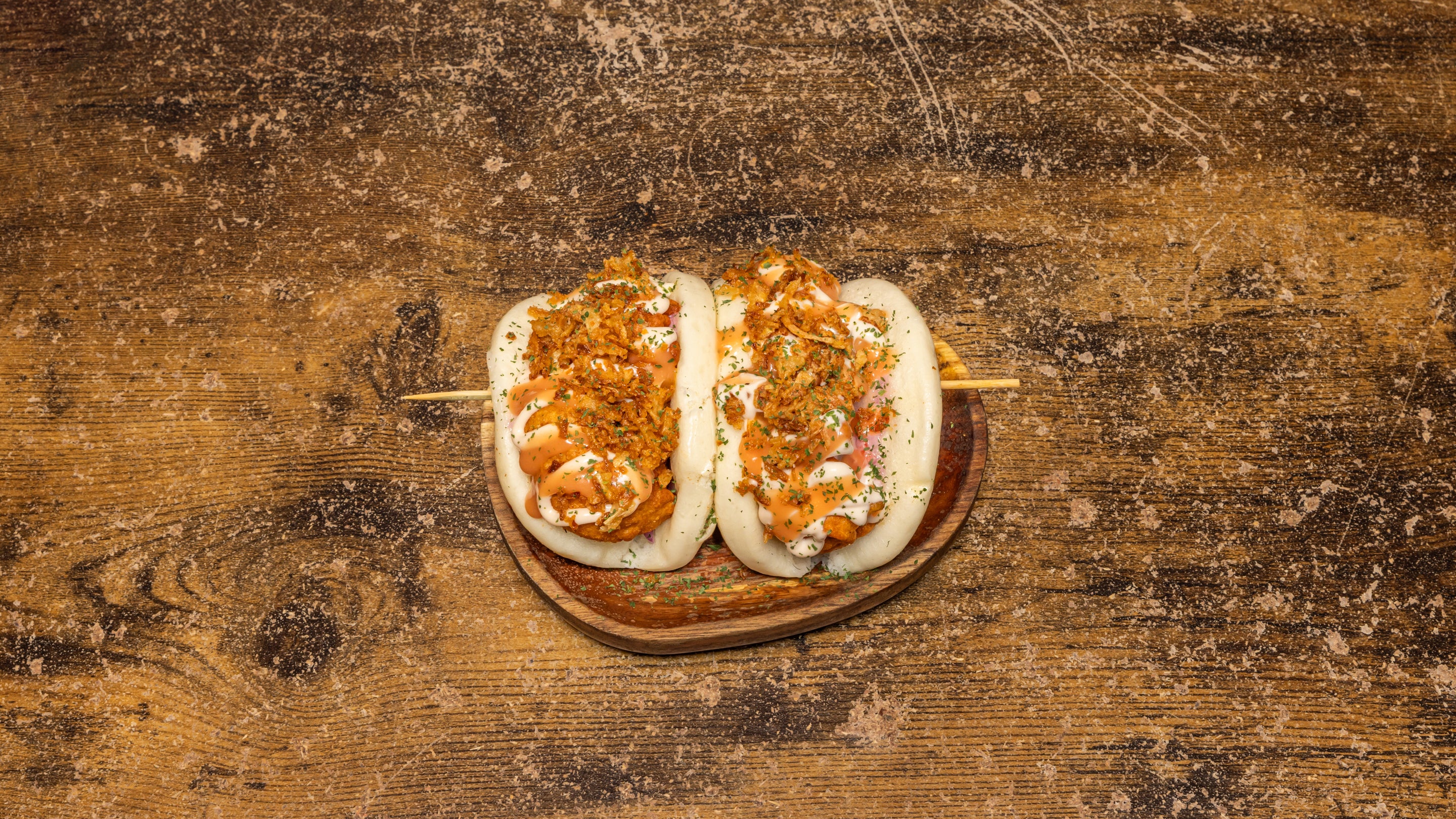 Prawn Akara Bao Buns