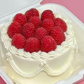 Raspberry Bento Cake