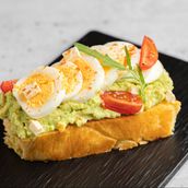 Avocado Toast Boiled Eggs