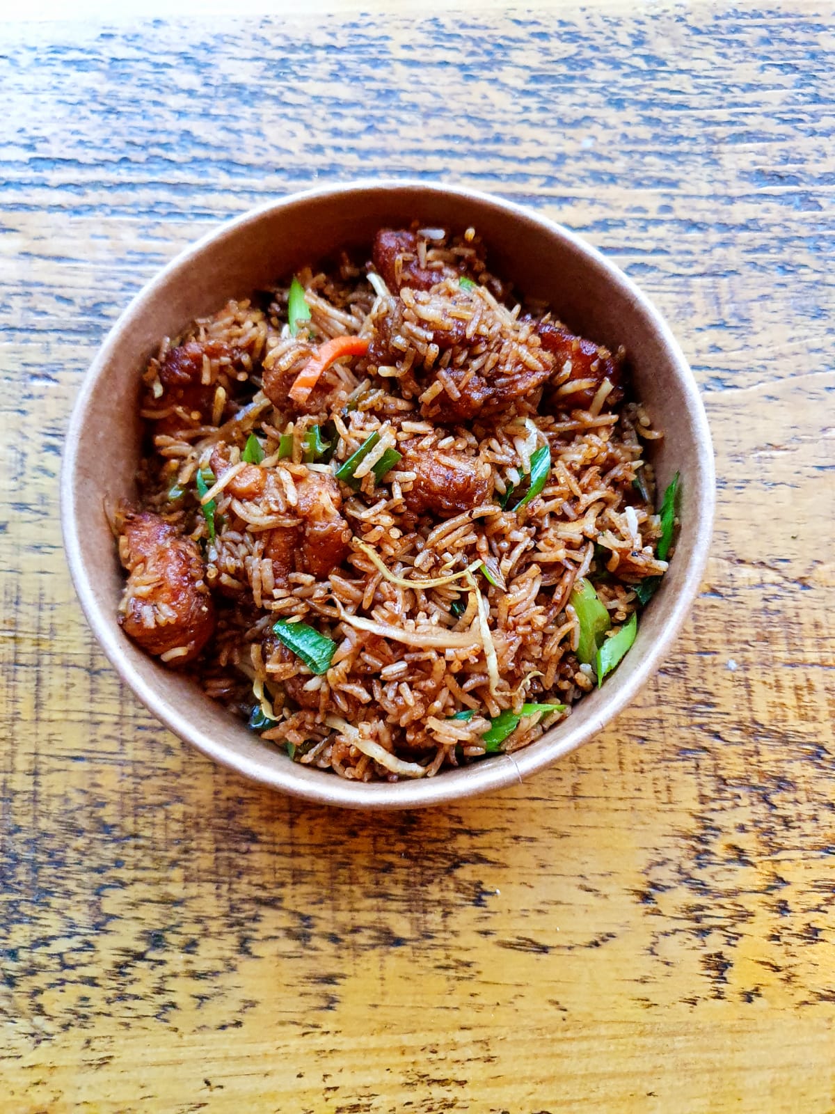 Spicy Chicken Curry Biryani Brunch Rice Bowl