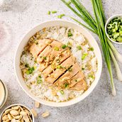 Peanut Chicken Rice Bowl