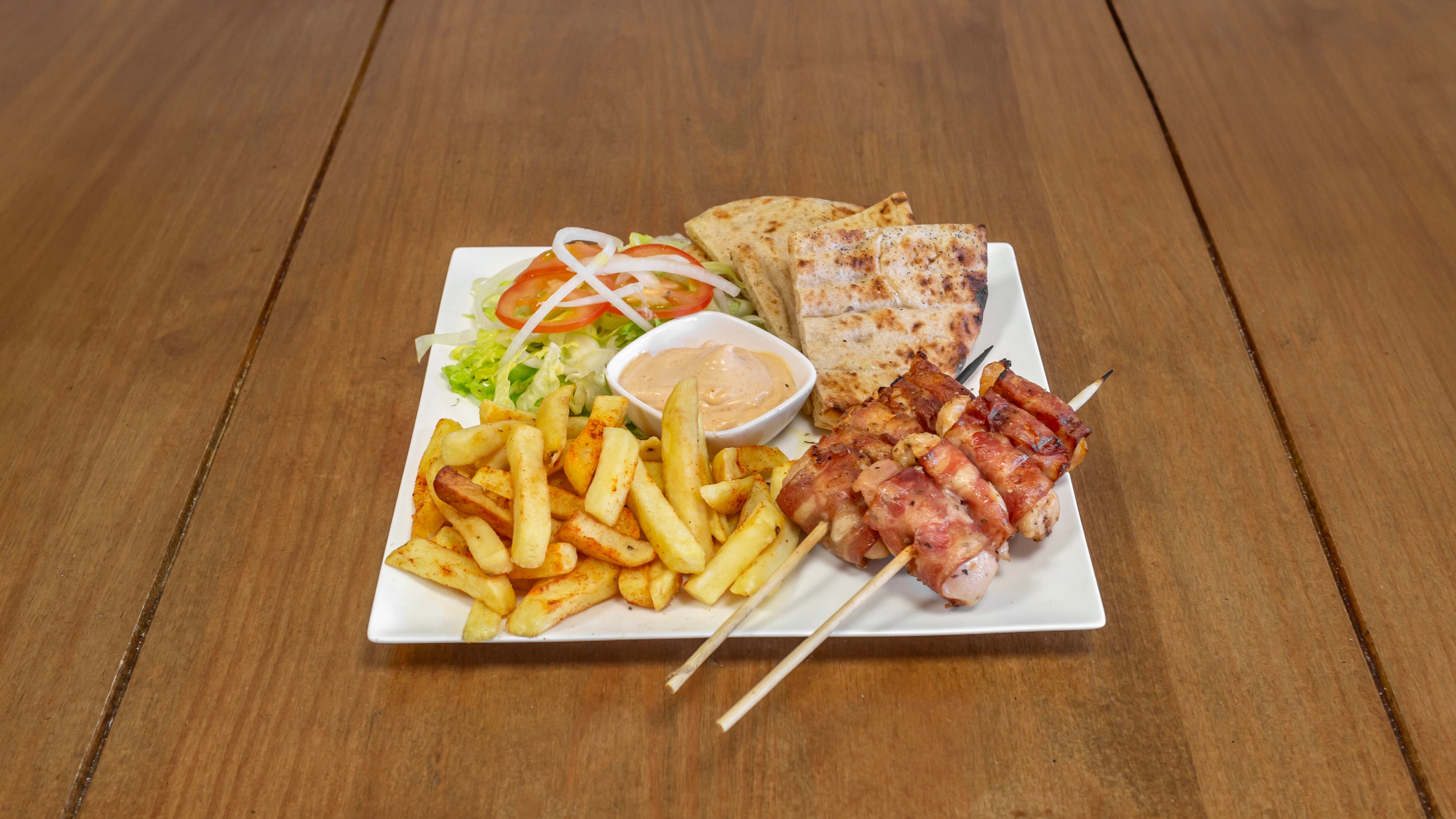 Chicken Wrapped in Bacon Skewer Box