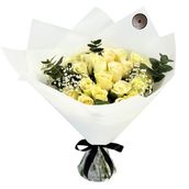 Timeless White Rose Bouquet Premium White