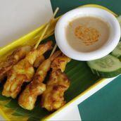 Prawns Satay with Thai Spicy Sauce