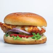 Mixed Cheese Crispy Chicken Burger