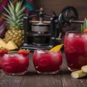 Strawberry With Sugarcane