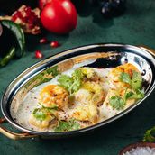 Mushrooms Stuffed With Suluguni Cheese 