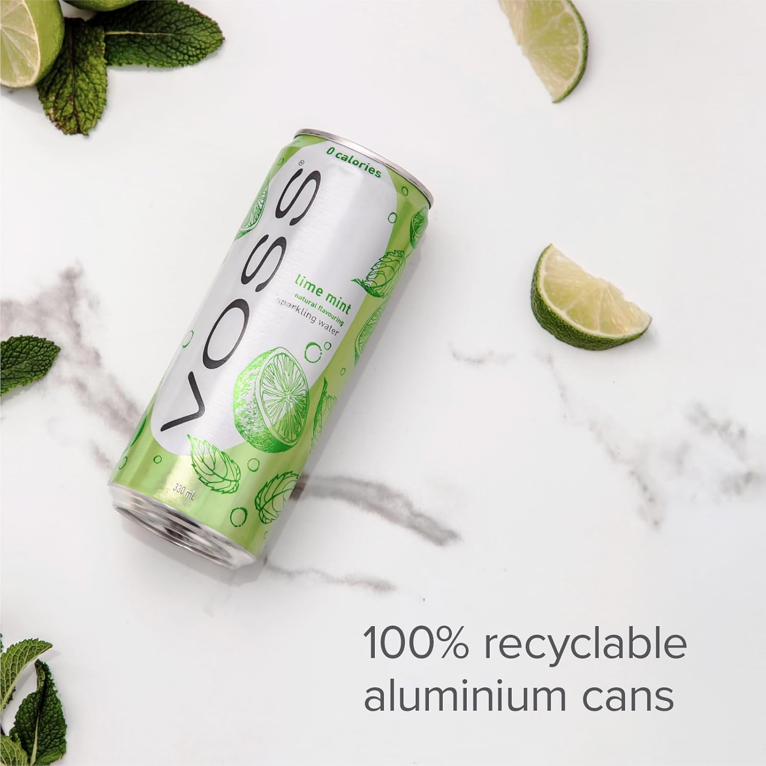 Voss Lemon flavoured sparkling water
