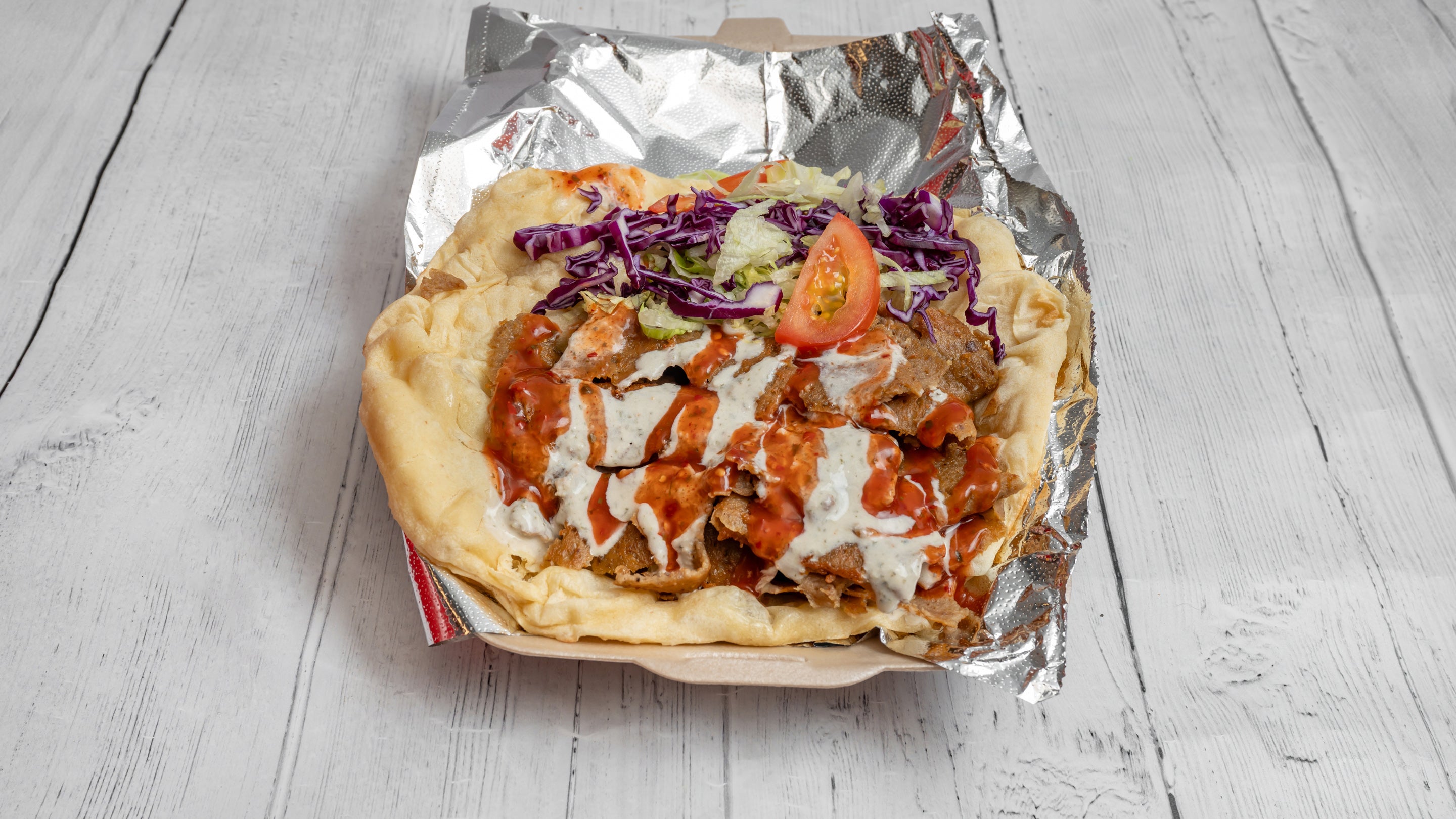 Donnor Meat on Naan