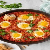 Eggs with Tomatoes (Shakshuka Style)