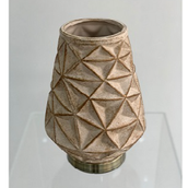 Long Brown Ceramic Vase
