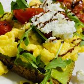 Scrambled Avocado Toast