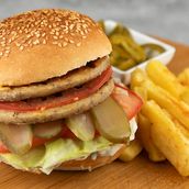 Grilled chicken burger