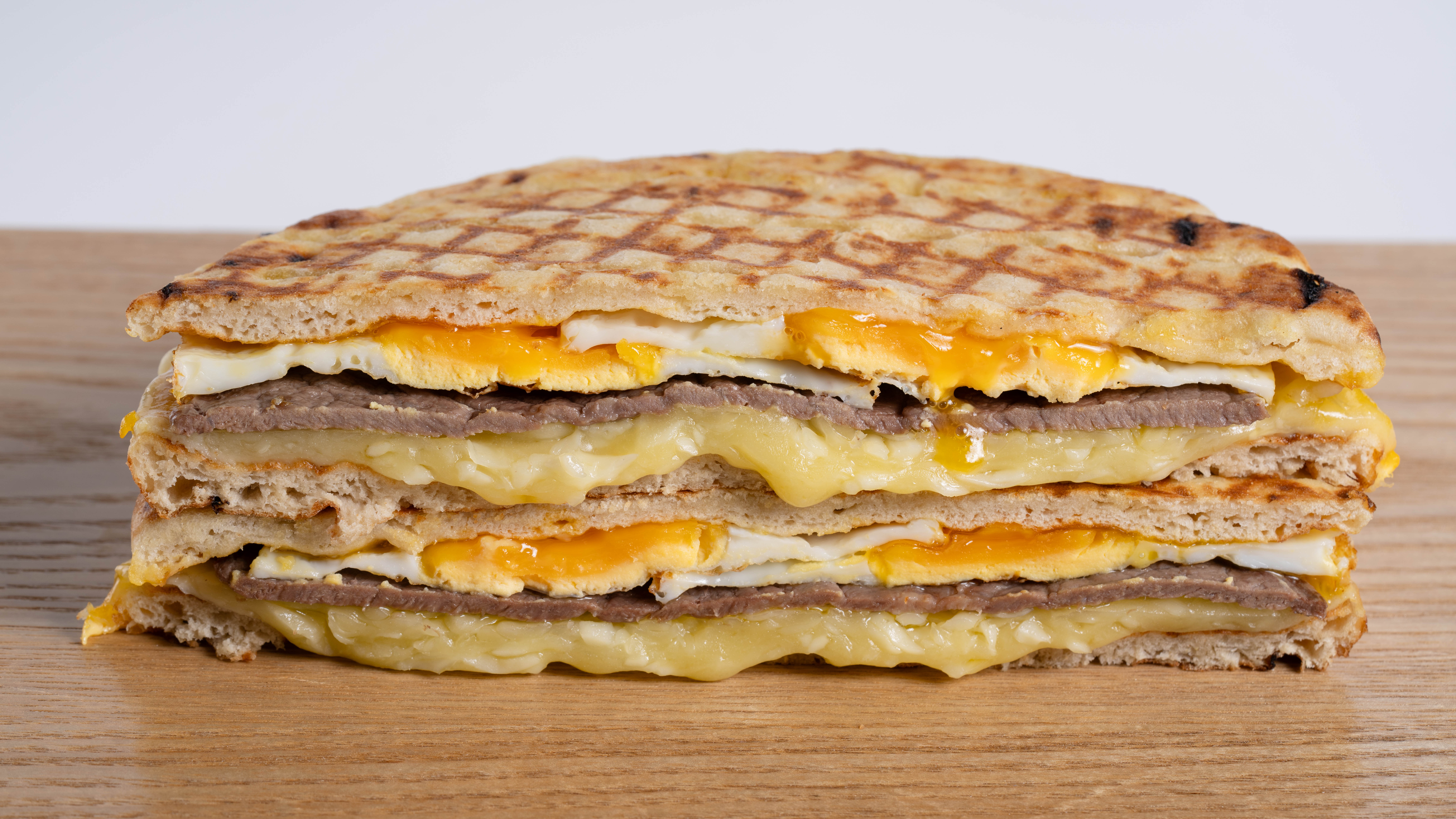 Minute Beef Steak and Fried Egg Toastie