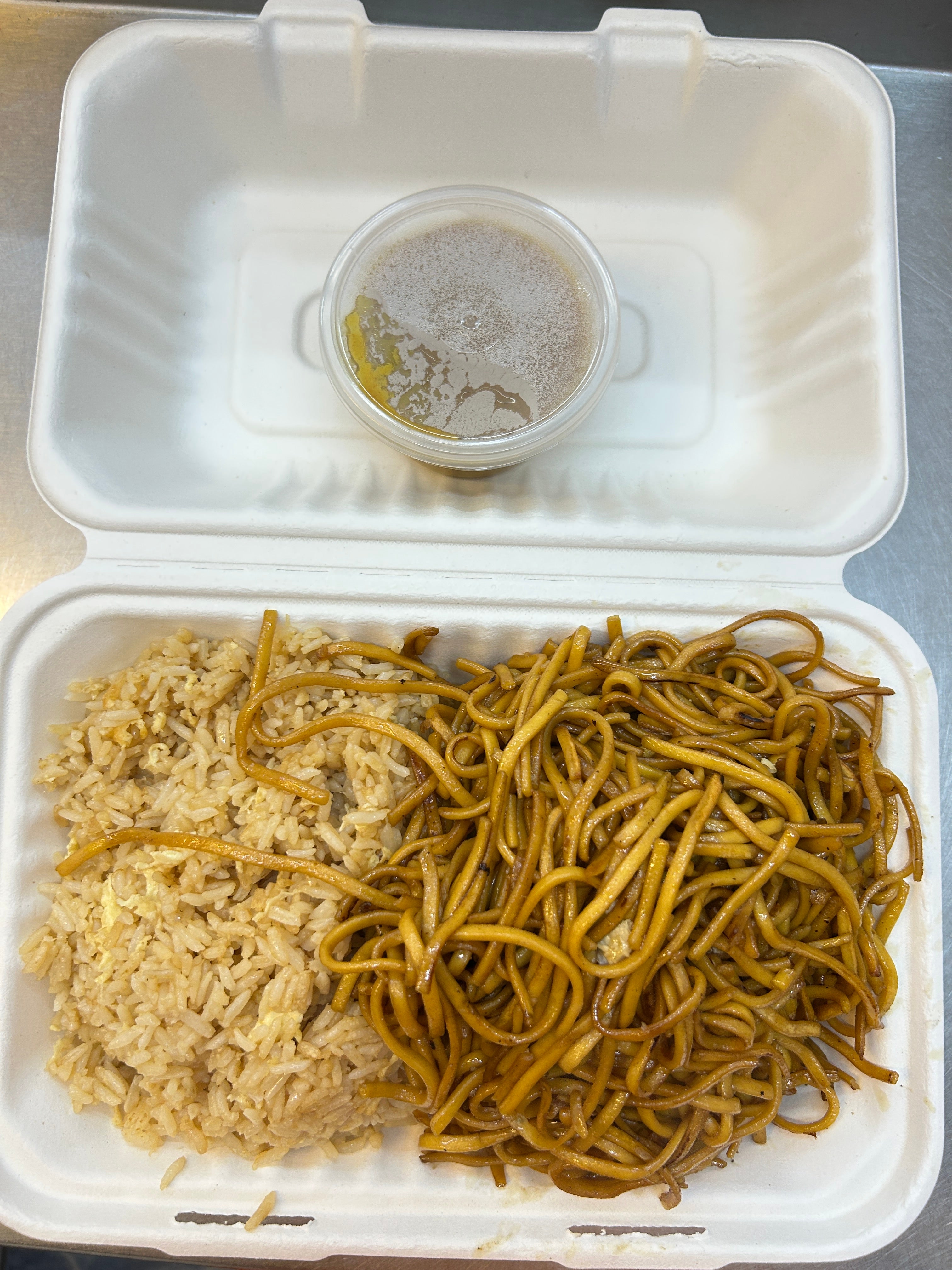 Egg Fried Rice, Noodles, and Sauce 饭面汁