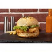 Fried Style Chicken Burger Meal
