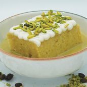 Pistachios Kunafa cake