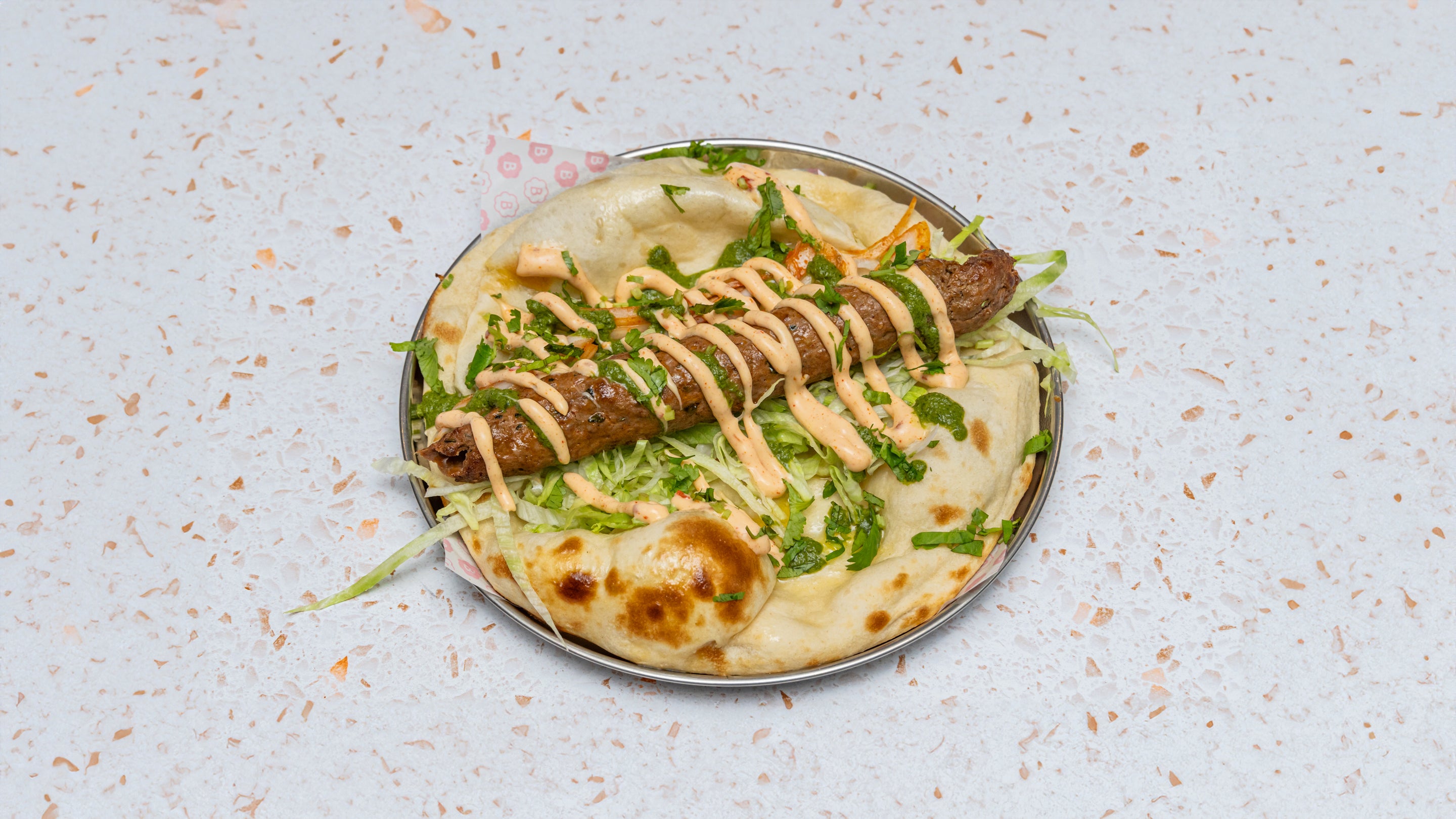 Lamb Sheek Kabab Naanwich