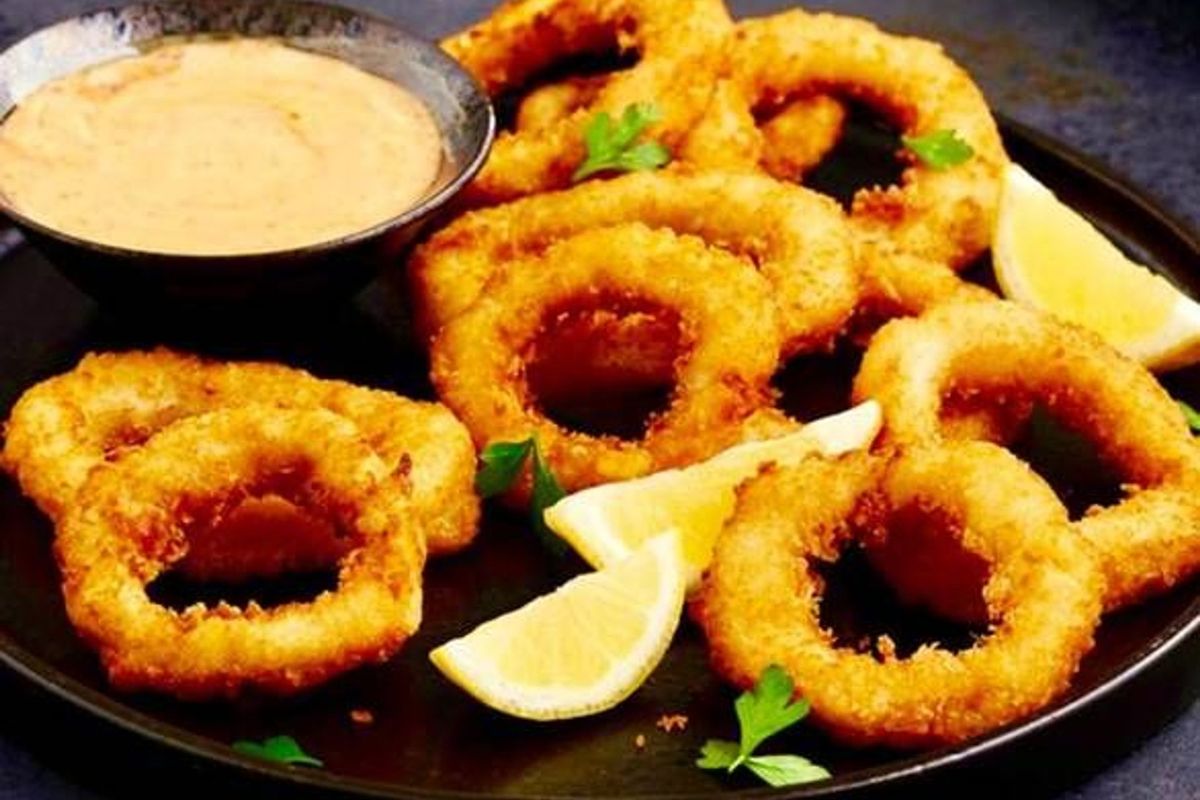 Crispy panko Calamari Rings(6)