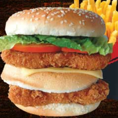 Double Chicken Thighs Burger