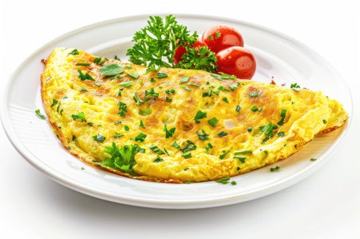 Omletă țărănească cu cartofi prăjiți