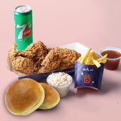 4 Pcs Broasted Meal