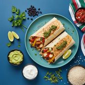 Crispy Chicken Chimichurri Burrito