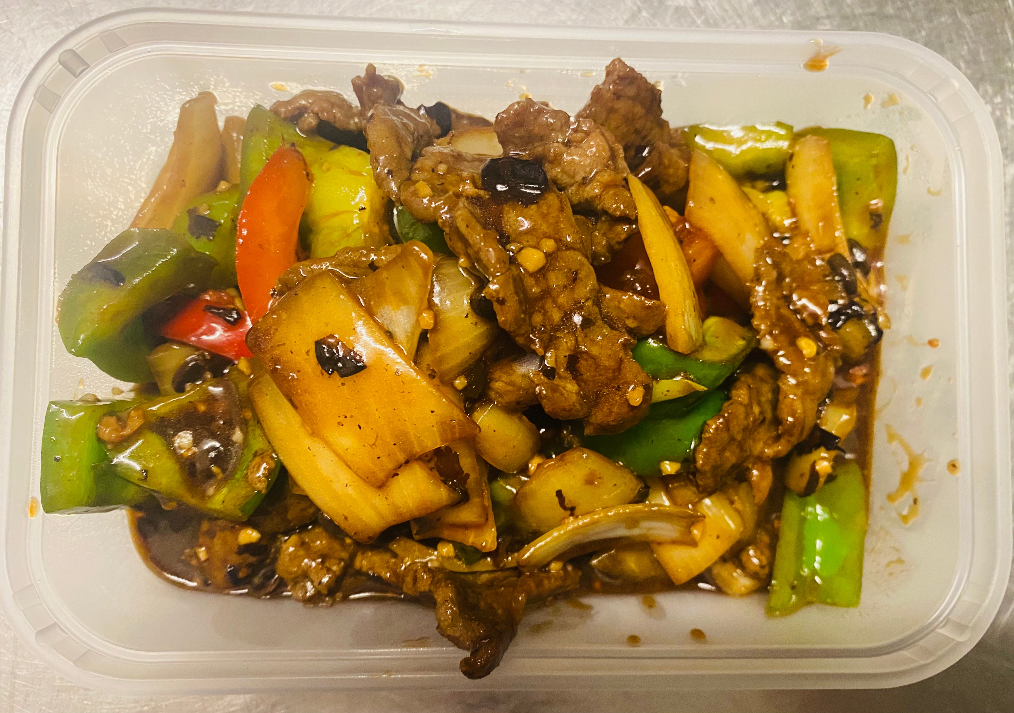 99 Beef in Black Bean Sauce士召牛