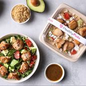 Avocado With Chicken Teriyaki