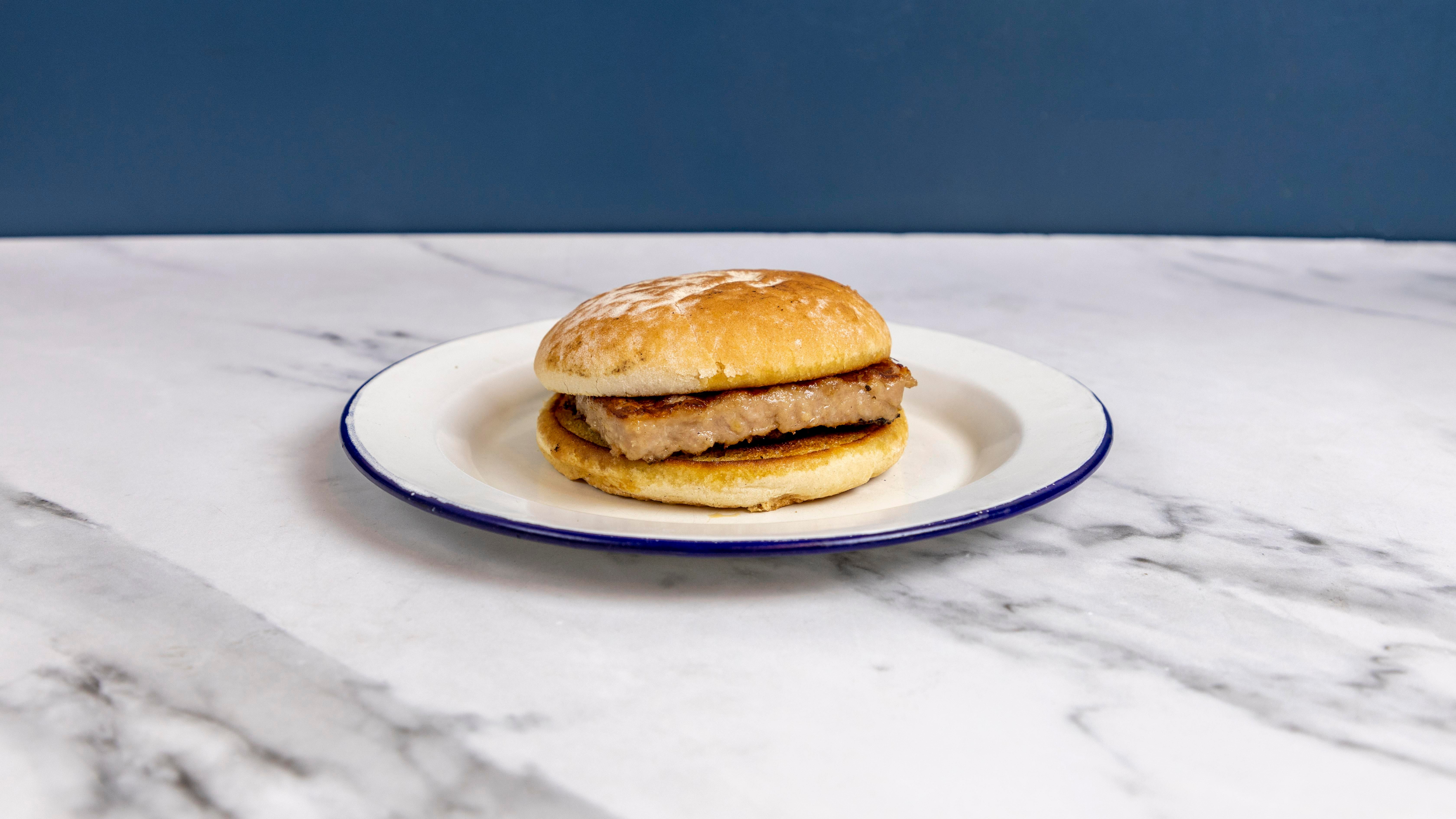 Square sausage bap