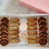 Chicken Shawarma Puffs And Lahm Ib Ajeen Dozen