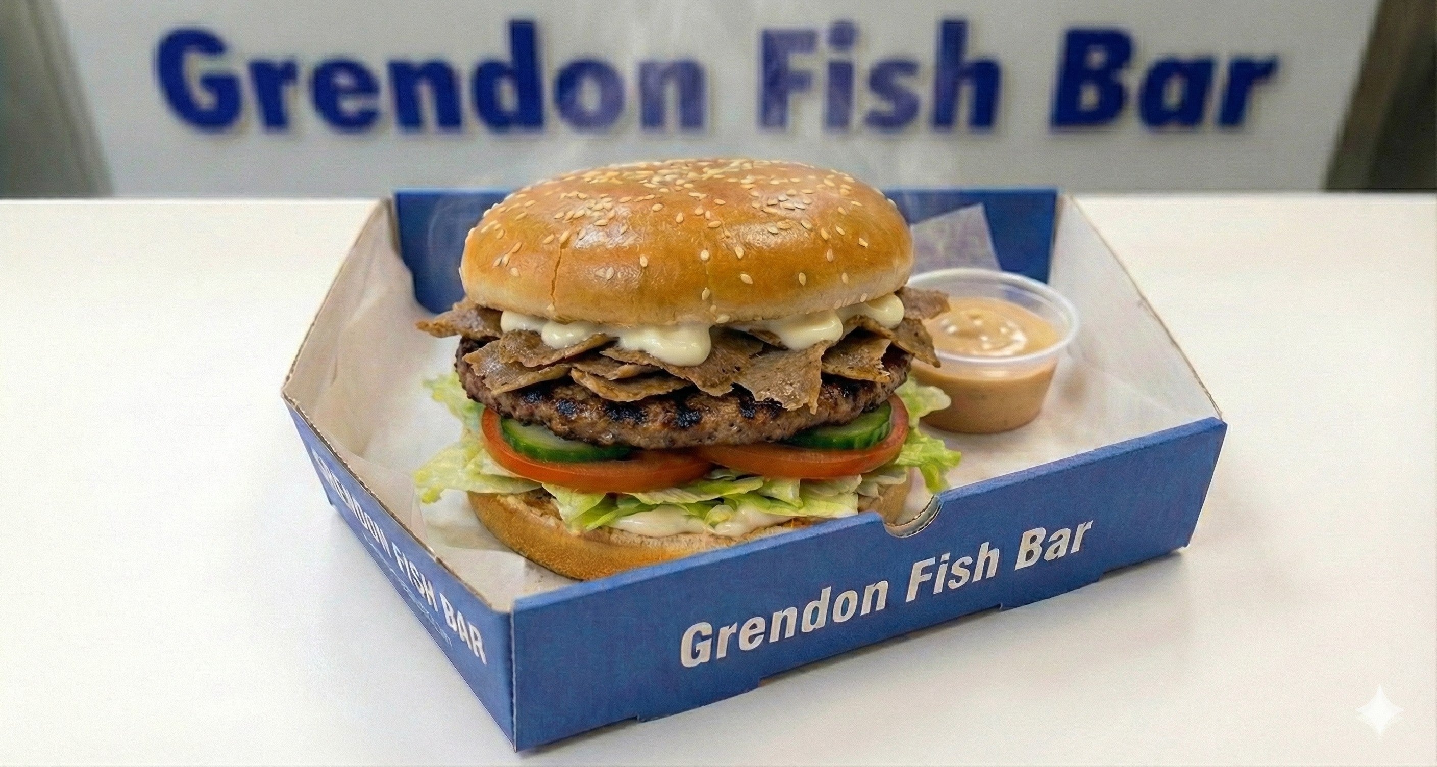 Lamb Doner Meat Burger