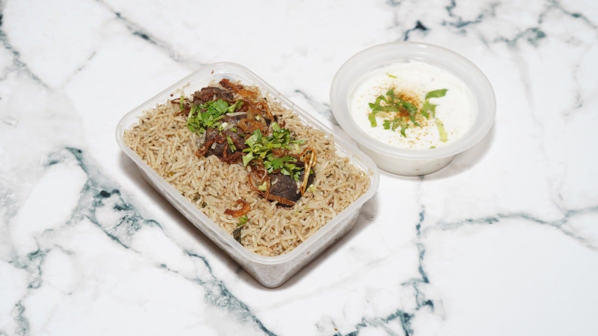 Lamb Pulao with Raita